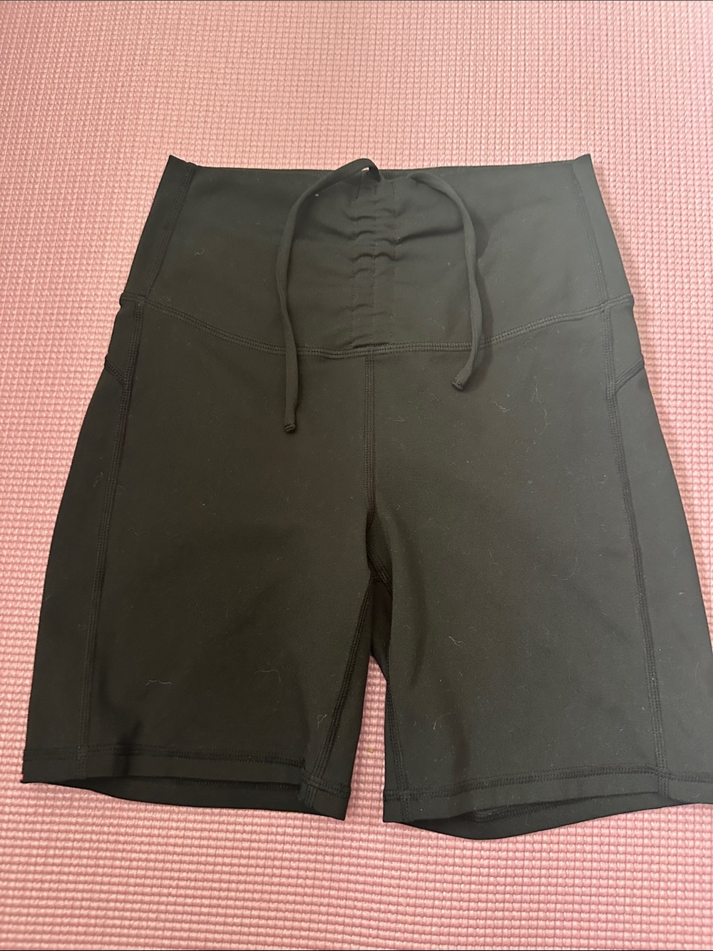 Fabletics Black High-Waist Athletic Bike Shorts